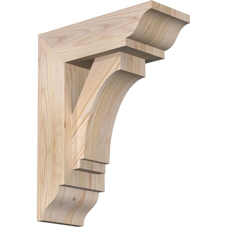 Ekena Millwork Imperial Traditional Smooth Bracket w/ Offset Brace, Douglas Fir, 5 1/2"W x 14"D x 18"H BKT0604X14X18IMP01SDF